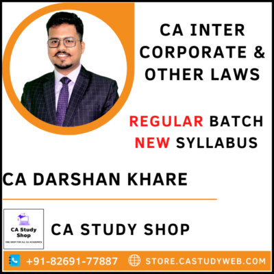 CA Darshan Khare Inter Law Full Course