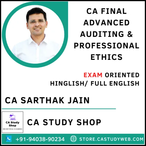 CA Sarthak Jain CA Final Audit Exam Oriented
