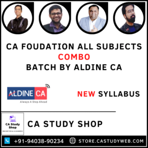 CA Foundation All Subjects Combo by Aldine CA