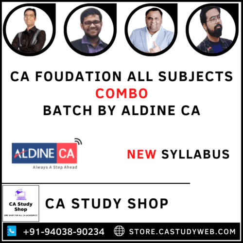 CA Foundation All Subjects Combo by Aldine CA