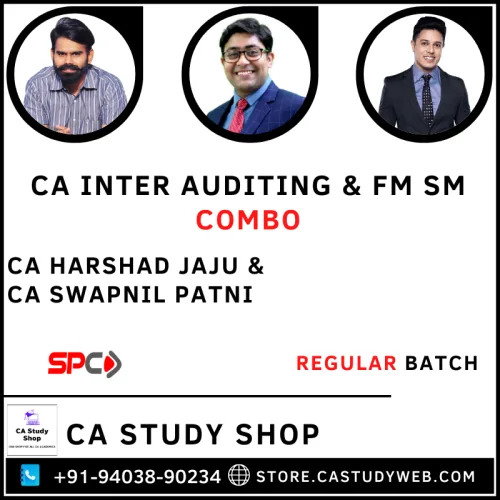 CA Inter Auditing and FM SM Combo by SPC