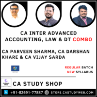 Inter Adv Acc Law DT Combo by CA Parveen Sharma CA Darshan Khare CA Vijay Sarda