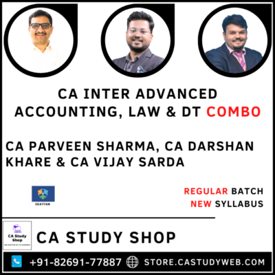 Inter Adv Acc Law DT Combo by CA Parveen Sharma CA Darshan Khare CA Vijay Sarda