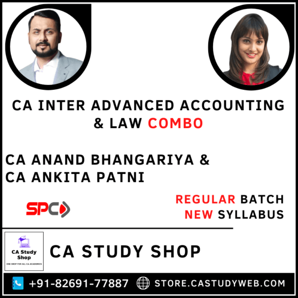 CA Inter New Syllabus Advanced Accounts and Law Combo by CA Anand Bhangariya and CA Ankita Patni