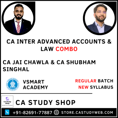 Inter Adv Acc Law Combo by CA Jai Chawla & CA Shubham Singhal