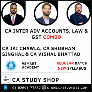 Inter New Syllabus Adv Acc Law GST Combo by VSmart Academy