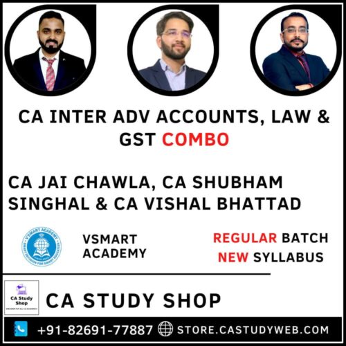 Inter Adv Acc Law GST Combo by VSmart Academy