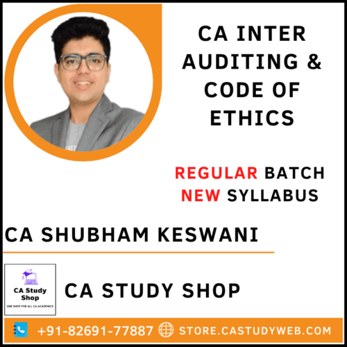 CA Shubham Keswani Inter Audit Full Course