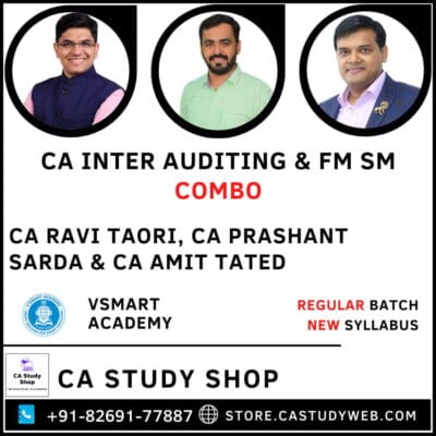 Inter Auditing FM SM Combo by CA Ravi Taori CA Prashant Sarda CA Amit Tated