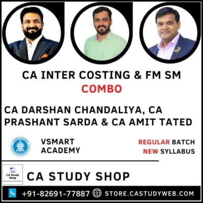 Inter Costing FM SM Combo by CA Vinod Reddy CA Prashant Sarda CA Amit Tated