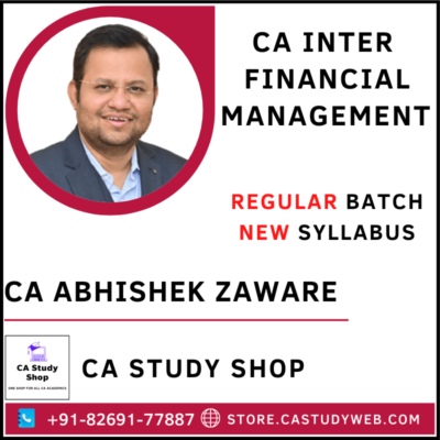 CA Abhishek Zaware Inter FM Full Course