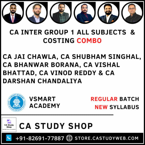 Inter New Syllabus Group I All Subject & Costing Combo by VSmart Academy