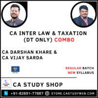 Inter Law Taxation DT Only Combo by CA Darshan Khare CA Vijay Sarda