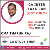 CA Inter GST By CMA Tharun Raj