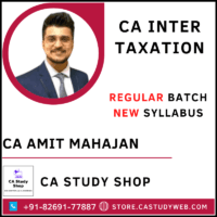 CA Amit Mahajan CA Inter Taxation