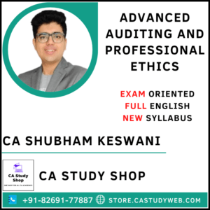 CA Shubham Keswani Final New Syllabus Audit Exam Oriented Full English