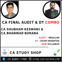 Final Audit Regular DT Exam Oriented Combo by CA Shubham Keswani CA Bhanwar Borana