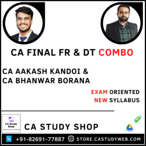 Final New Syllabus FR DT Exam Oriented Full English Combo by CA Aakash Kandoi CA Bhanwar Borana