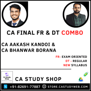 Final New Syllabus FR Exam Oriented DT Regular Full English Combo by CA Aakash Kandoi CA Bhanwar Borana