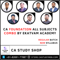 CA Foundation New Syllabus All Subjects Combo by Ekatvam Academy