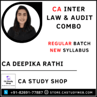 CA Inter New Syllabus Law & Audit Regular Batch Combo by CA Deepika Rathi