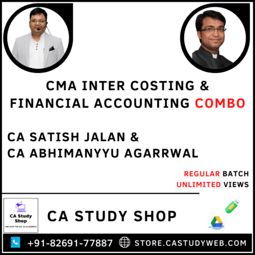 CMA Inter Costing Financial Accounting by CA Satish Jalan CA Abhimanyyu Agarrwal