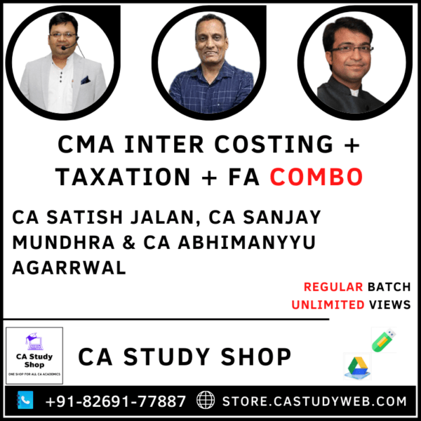 CMA Inter Costing Taxation FA by CA Satish Jalan CA Sanjay Mundhra CA Abhimanyyu Agarrwal