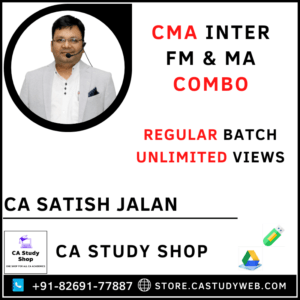 CMA Inter Financial Management and Management Accounting Combo by CA Satish Jalan