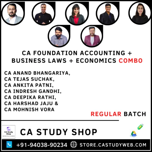 CA Foundation Accounts Business Law Business Economics Combo by SPC