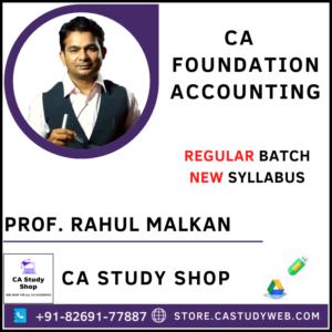 Prof Rahul Malkan Foundation New Syllabus Accounting