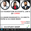 CA Foundation New Syllabus Accounts Business Law QA Combo by CA Anand Bhangariya CA Ankita Patni CA Vinod Reddy