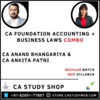 CA Foundation New Syllabus Accounts Business Law Combo by CA Anand Bhangariya CA Ankita Patni