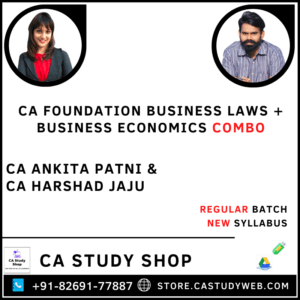 CA Foundation New Syllabus Business Law and Business Economics Combo by CA Ankita Patni CA Harshad Jaju
