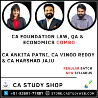 CA Foundation New Syllabus Business Law QA Business Economics Combo by CA Ankita Patni CA Vinod Reddy CA Harshad Jaju