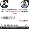 CA Foundation New Syllabus QA Business Economics Combo by CA Vinod Reddy CA Harshad Jaju