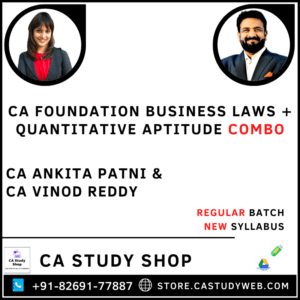 CA Foundation New Syllabus Business Law QA Combo by CA Ankita Patni CA Vinod Reddy