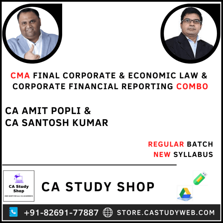 CA Santosh Kumar CMA Final Corporate Financial Reporting