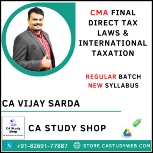 CA Vijay Sarda CMA Final New Syllabus DT