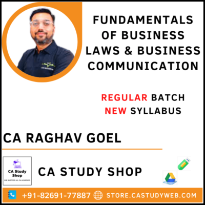 CA Raghav Goel CMA Foundation Business Law and Business communication