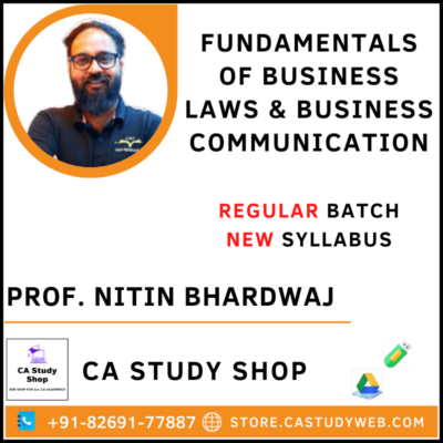 Prof. Nitin Bhardwaj CMA Foundation Business Law and Business communication