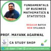 Prof. Mayank Agarwal CMA Foundation Business Mathematics and statistics