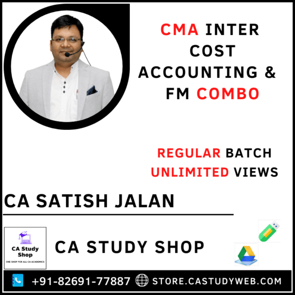 CMA Inter Cost Accounting FM Combo by CA Satish Jalan