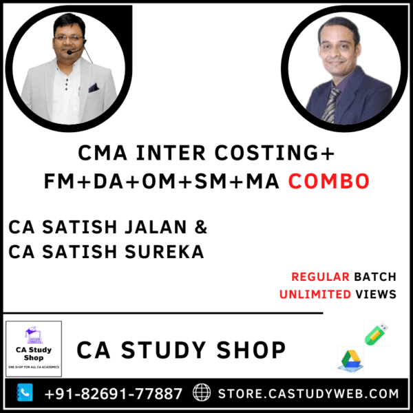 CMA Inter Costing FM DA OM SM MA Combo by CA Satish Jalan CA Satish Sureka