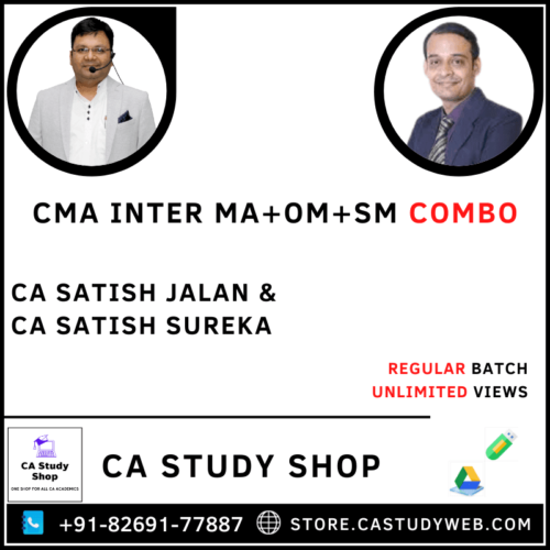 CMA Inter MA OM SM Combo by CA Satish Jalan CA Satish Sureka