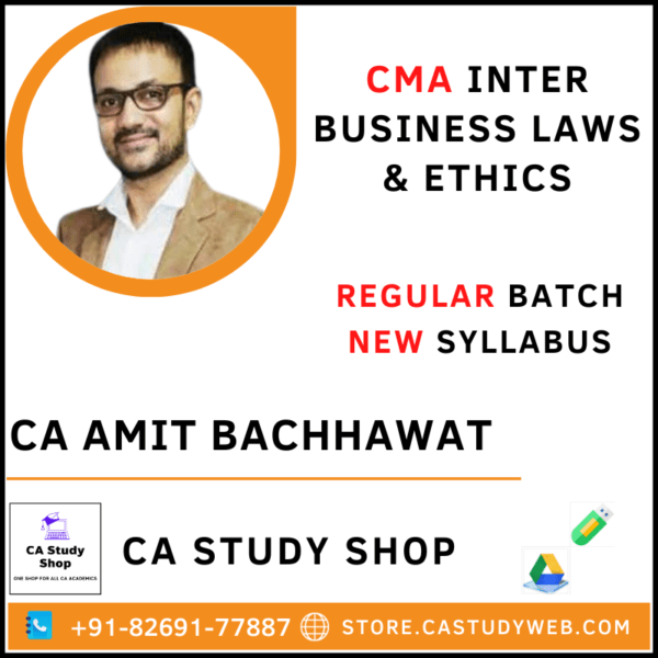 CA Amit Bachhawat CMA Inter New Syllabus Law