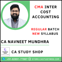 CA Navneet Mundhra CMA Inter New Syllabus Cost Accounting