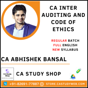 CA Abhishek Bansal Inter New Syllabus Audit Regular Full English