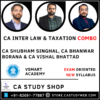 Inter New Syllabus Law Taxation Exam Oriented Combo by CA Shubham Singhal CA Bhanwar Borana CA Vishal Bhattad
