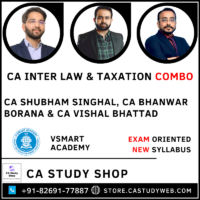 Inter Law Taxation Exam Oriented Combo by CA Shubham Singhal CA Bhanwar Borana CA Vishal Bhattad