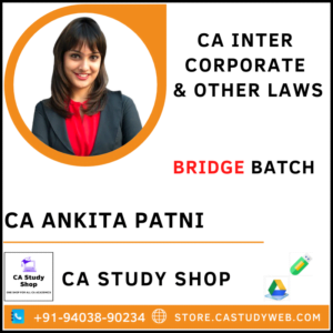 Inter Law Bridge Batch by CA Ankita Patni